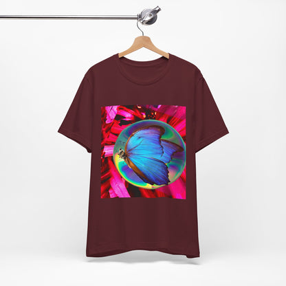 Colorful Butterfly Graphic Tee, Butterfly Shirt, Unisex T-Shirt, Nature Lover Gift, Casual Summer Wear, Vibrant Art Tee