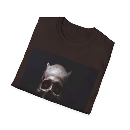 Spooky Skull BOO Halloween Tee, Unisex Softstyle T-Shirt, Halloween Apparel, Casual Ghost Shirt, October Fun Wear, Boo T-Shirt