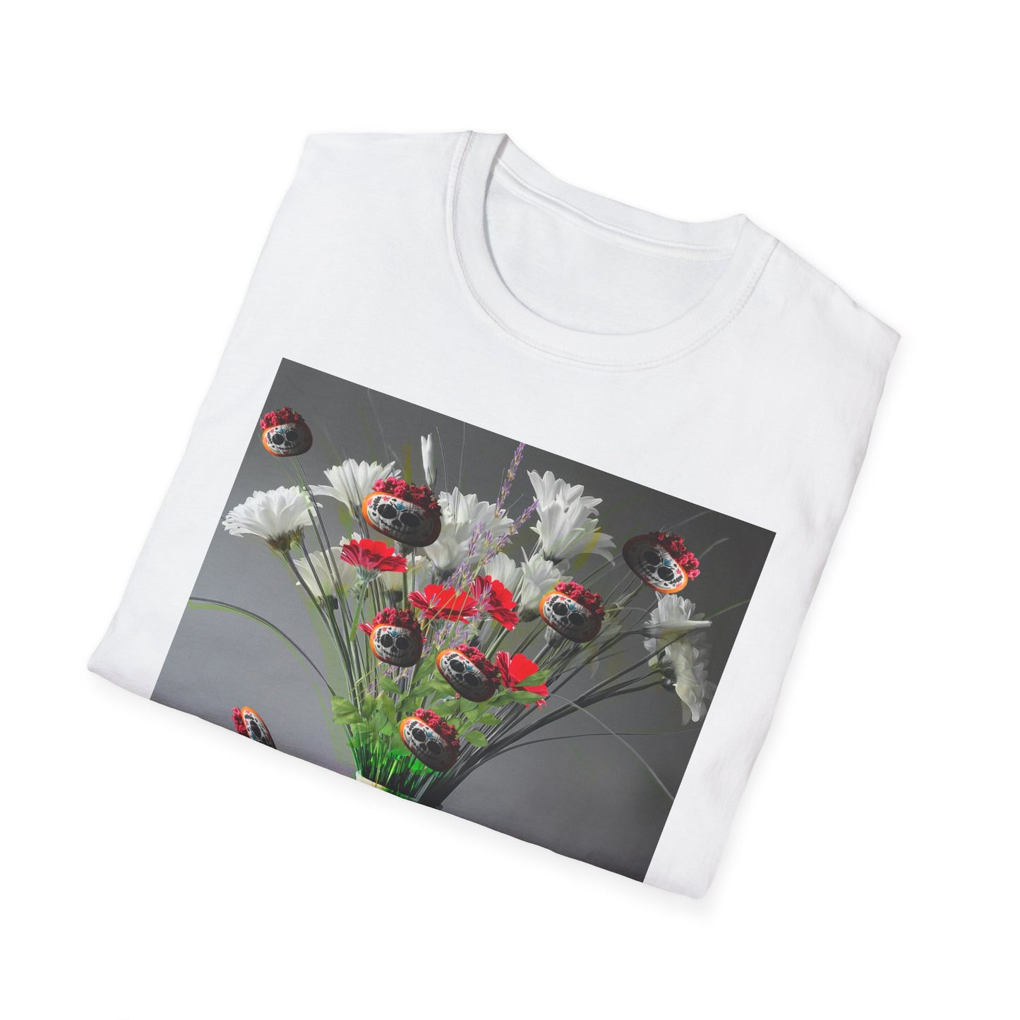 Skeleton Pumpkin Bouquet T-Shirt