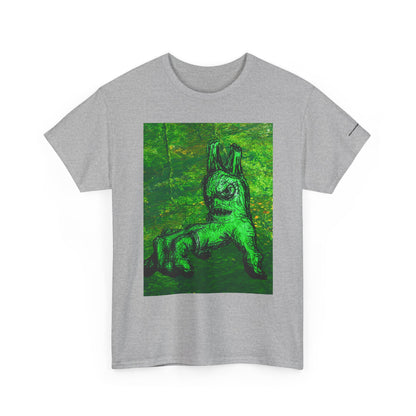 Graphic Tee — Neon Green Fantasy Art