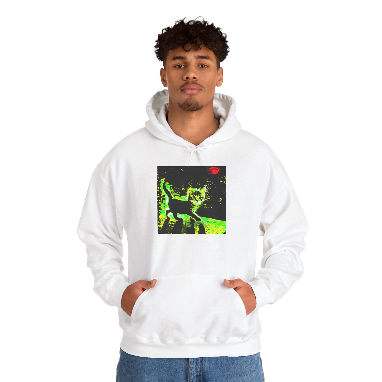 Glow-in-the-Dark Cat Hoodie | Perfect for Cat Lovers, Cozy Nights, Halloween & Everyday Style