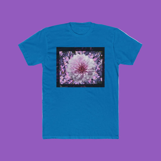 Floral Lilacs Bloom Unisex Cotton Crew Tee, Floral T-Shirt, Summer Outfit, Gift for Nature Lovers