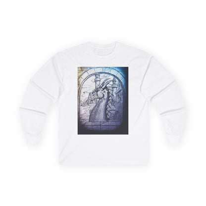 Artistic Dragon frame Long Sleeve Tee - Unique Design for Creative Souls