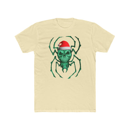Skull Spider Tee — Festive Santa Hat Christmas Tee