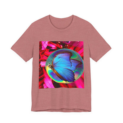 Colorful Butterfly Graphic Tee, Butterfly Shirt, Unisex T-Shirt, Nature Lover Gift, Casual Summer Wear, Vibrant Art Tee