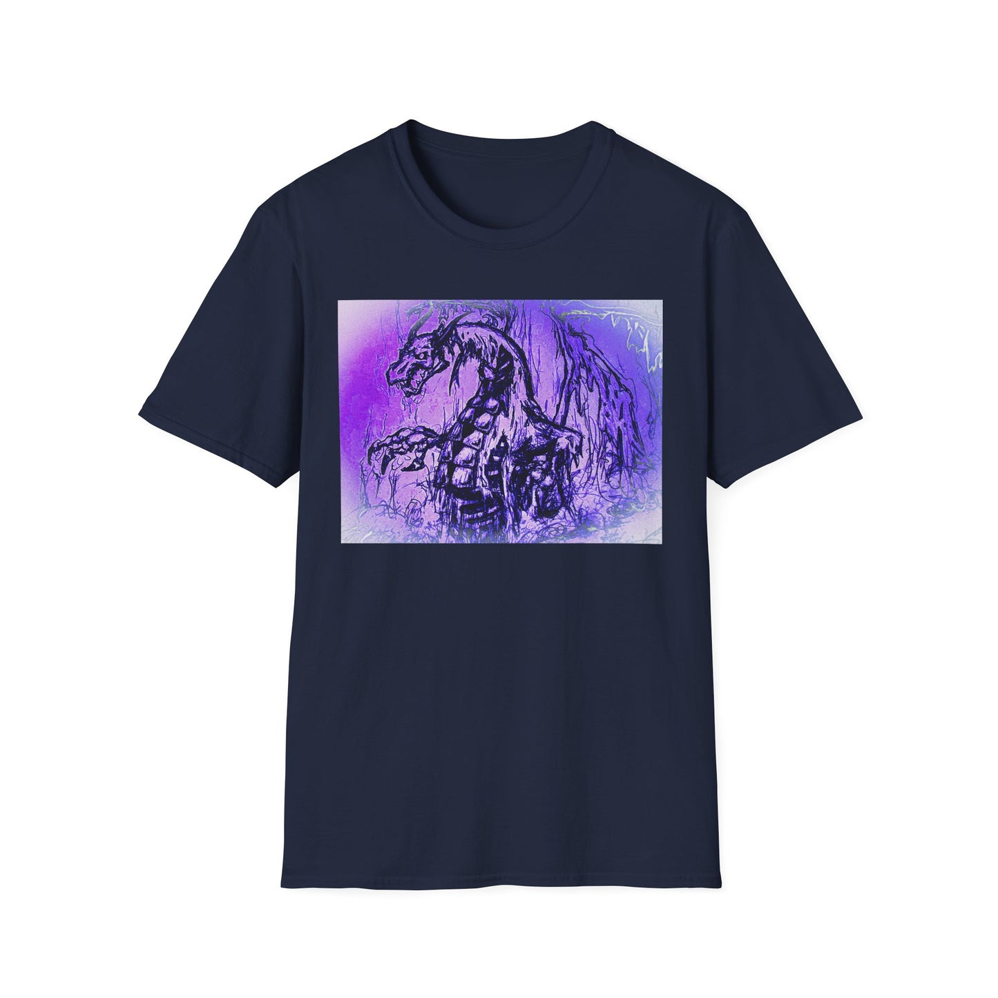 Dragon T-Shirt in Purple Tones - Unisex