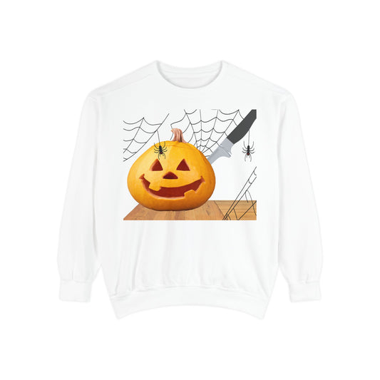 Spooky Pumpkin Sweatshirt, Halloween Apparel, Fall Fashion, Cozy Unisex Crewneck, Pumpkin Decor, Family Friendly Halloween
