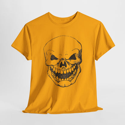 Sketched Skull Tee — Grinning Skull Graphic T-Shirt