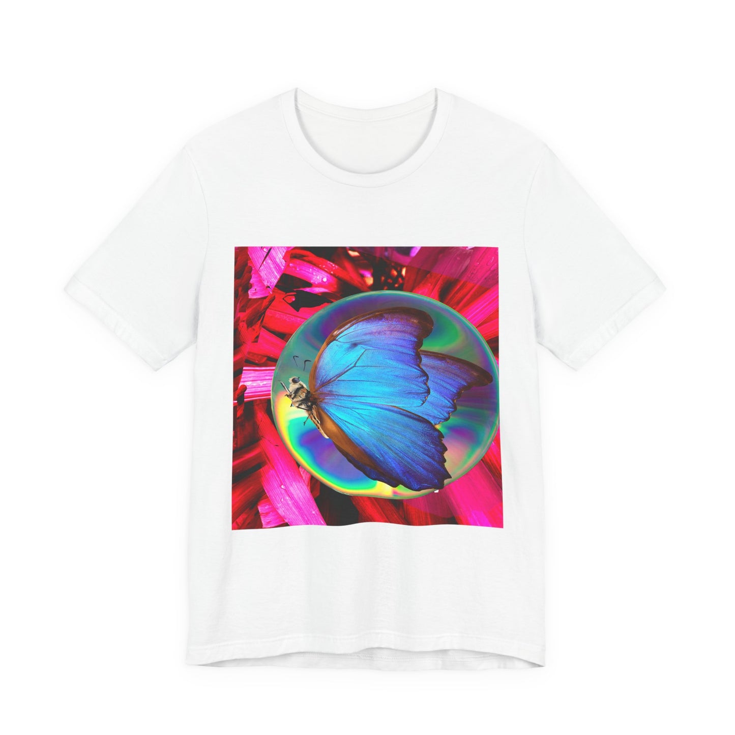 Colorful Butterfly Graphic Tee, Butterfly Shirt, Unisex T-Shirt, Nature Lover Gift, Casual Summer Wear, Vibrant Art Tee