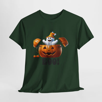 Halloween Jack-in-the-Box, unisex cotton tee