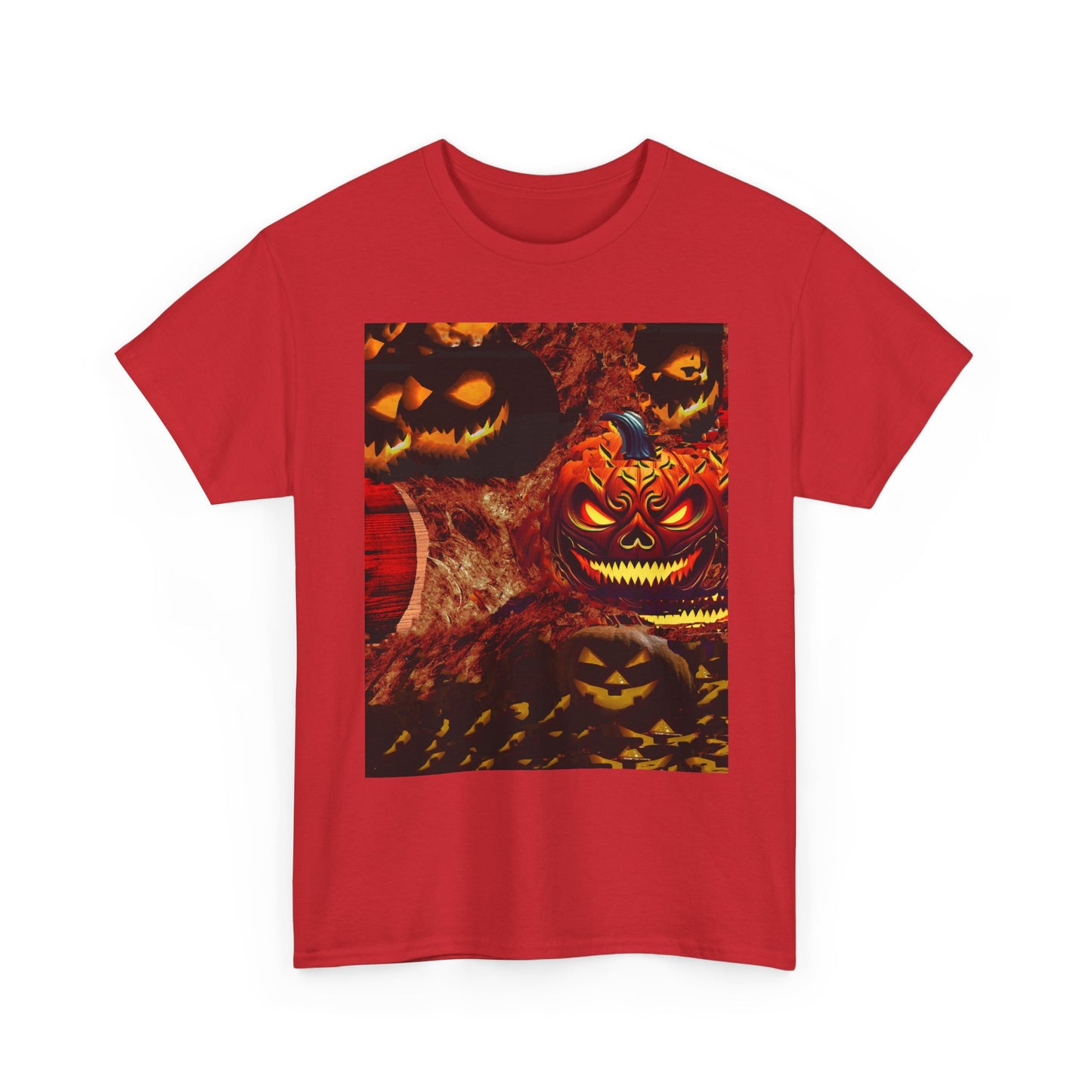 Halloween Distorted Pumpkin Unisex Tee, Spooky Shirt, Fall Apparel, Casual Halloween Outfit, Trick or Treat Tee, Festive Gift