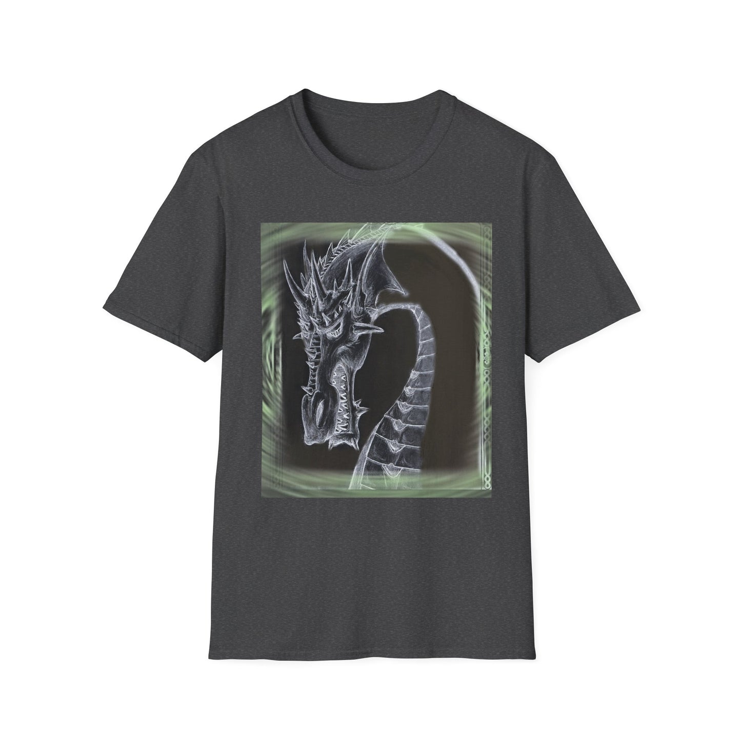 Dragon Skull T-Shirt — Gothic Fantasy Dragon Art Tee