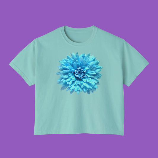 Floral Boxy Tee, Casual Summer T-Shirt, Boho Chic