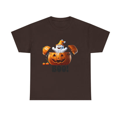 Halloween Jack-in-the-Box, unisex cotton tee