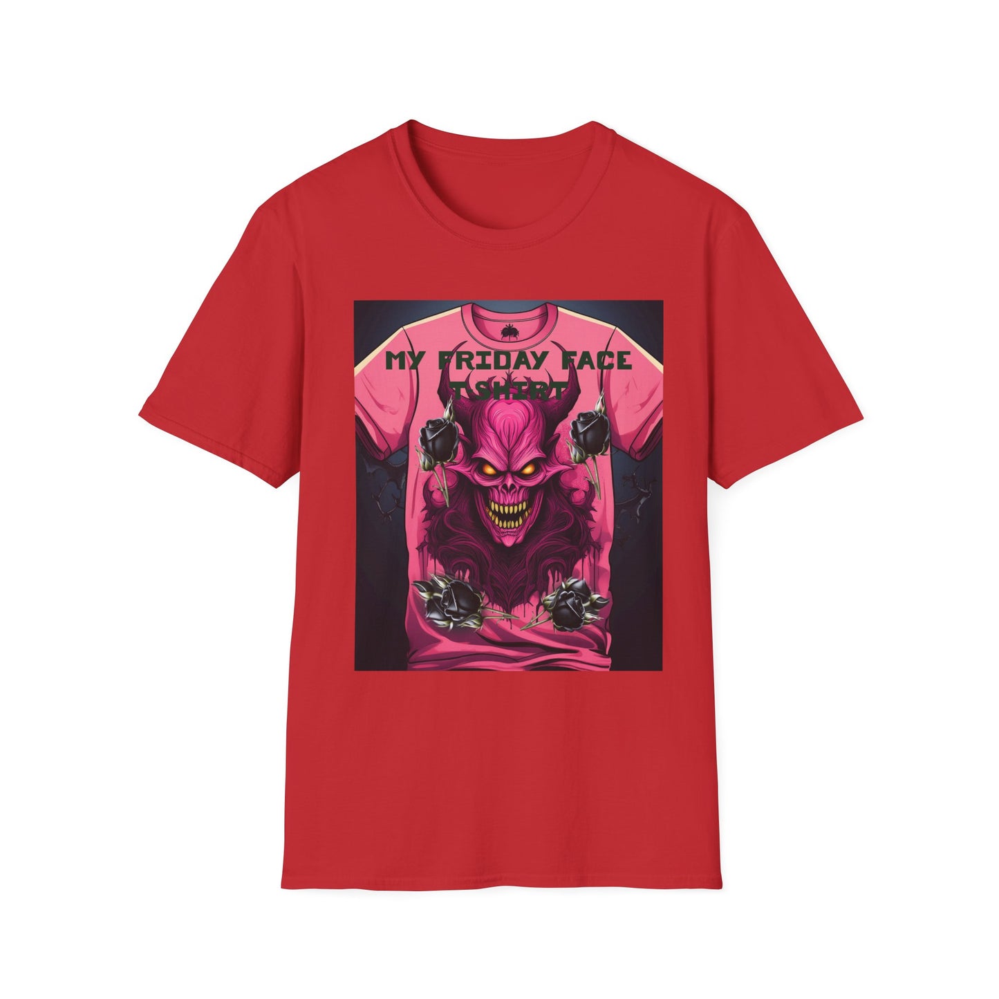 Demon Face Unisex T-Shirt - Friday Face Graphic Tee