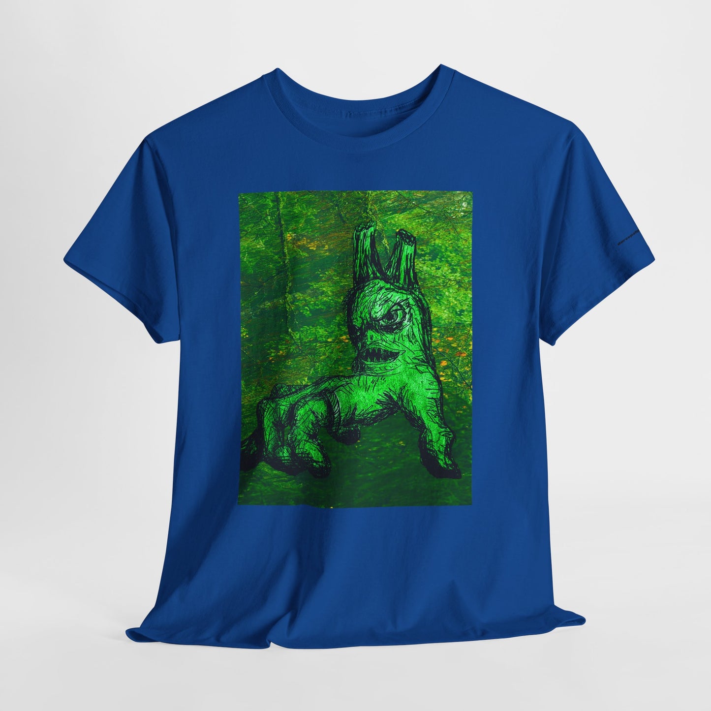 Graphic Tee — Neon Green Fantasy Art