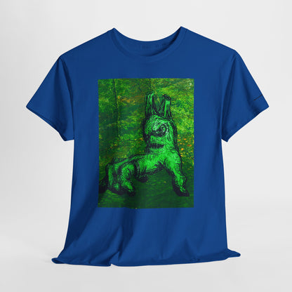 Graphic Tee — Neon Green Fantasy Art