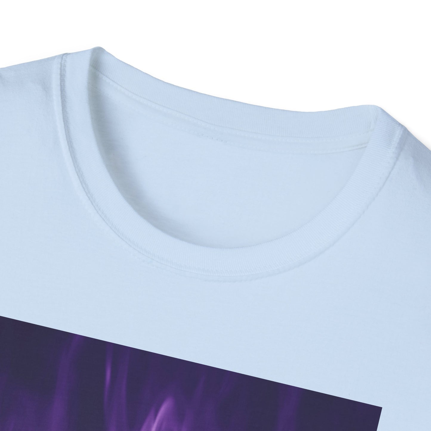 Gothic Purple Cartoon Horror Tee — Knife Kid with Teddy Graphic T-Shirt