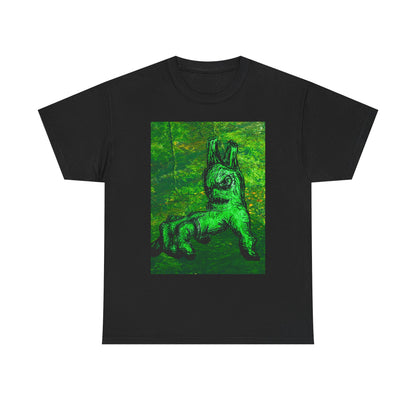 Graphic Tee — Neon Green Fantasy Art