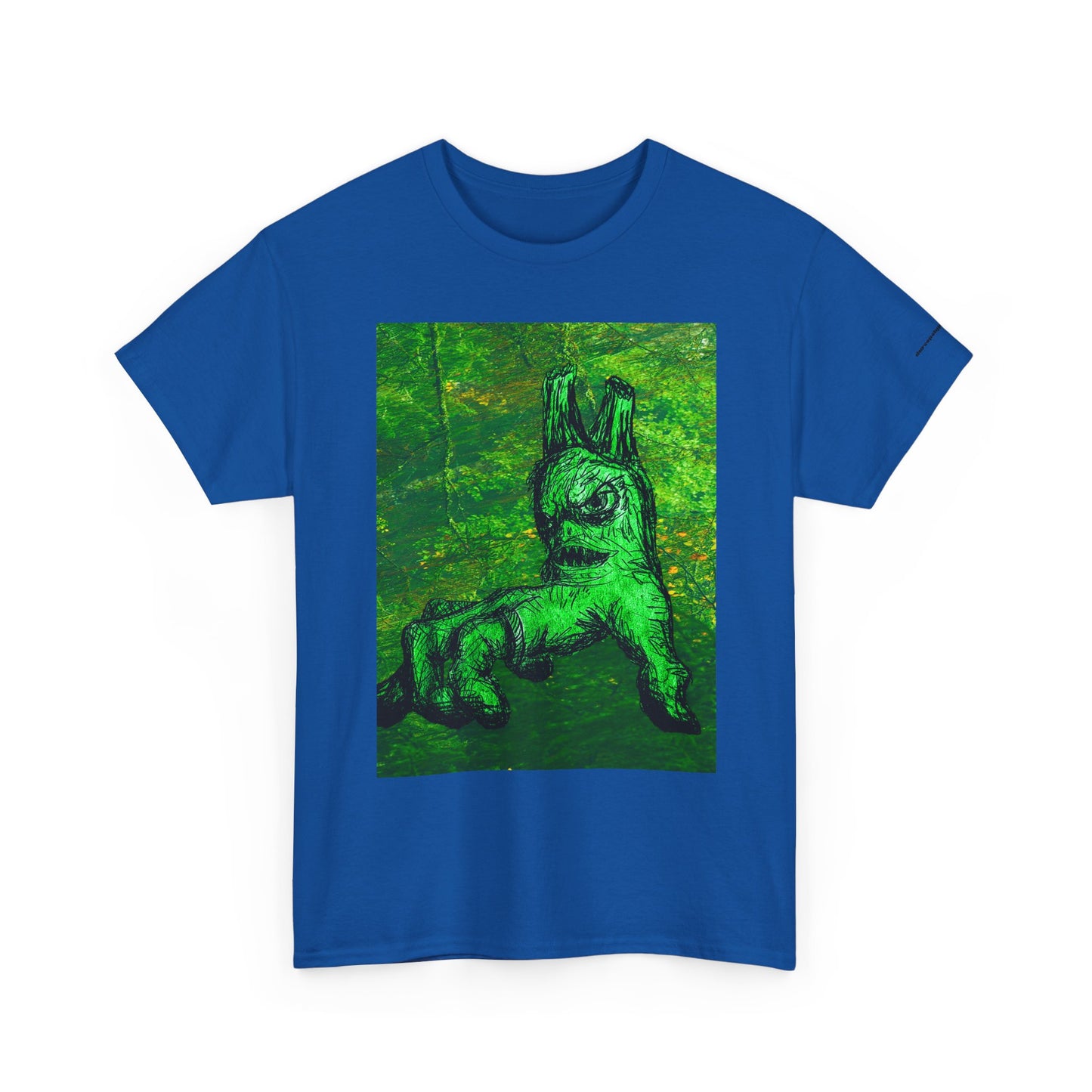 Graphic Tee — Neon Green Fantasy Art