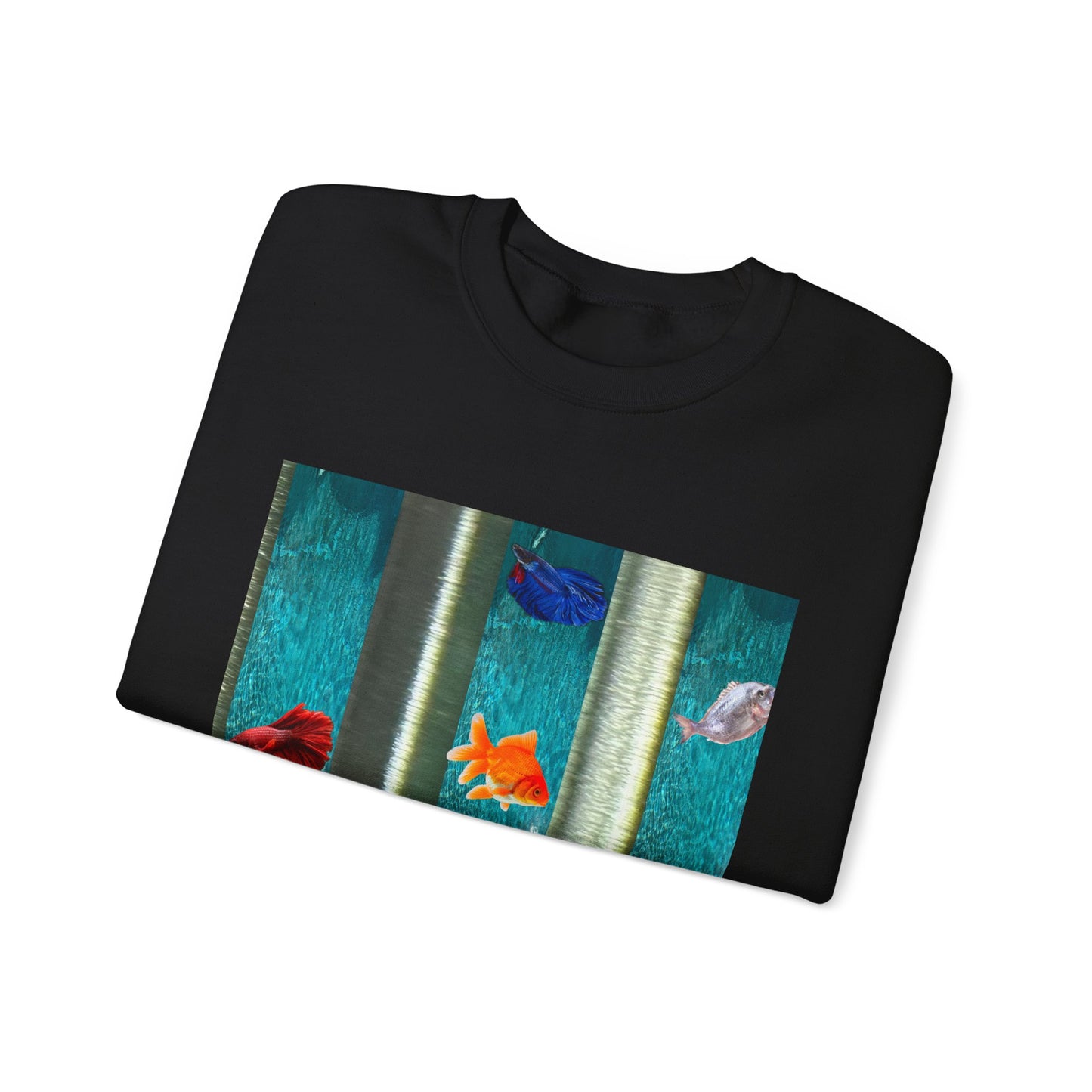 Vibrant Aquatic Sweatshirt - Cozy Outfit, Unique Gift, Everyday Comfort, Relaxing Atmosphere, Ocean Lover's Apparel