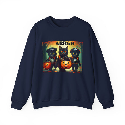 Pirate Cats Crewneck Sweatshirt - Halloween Costume