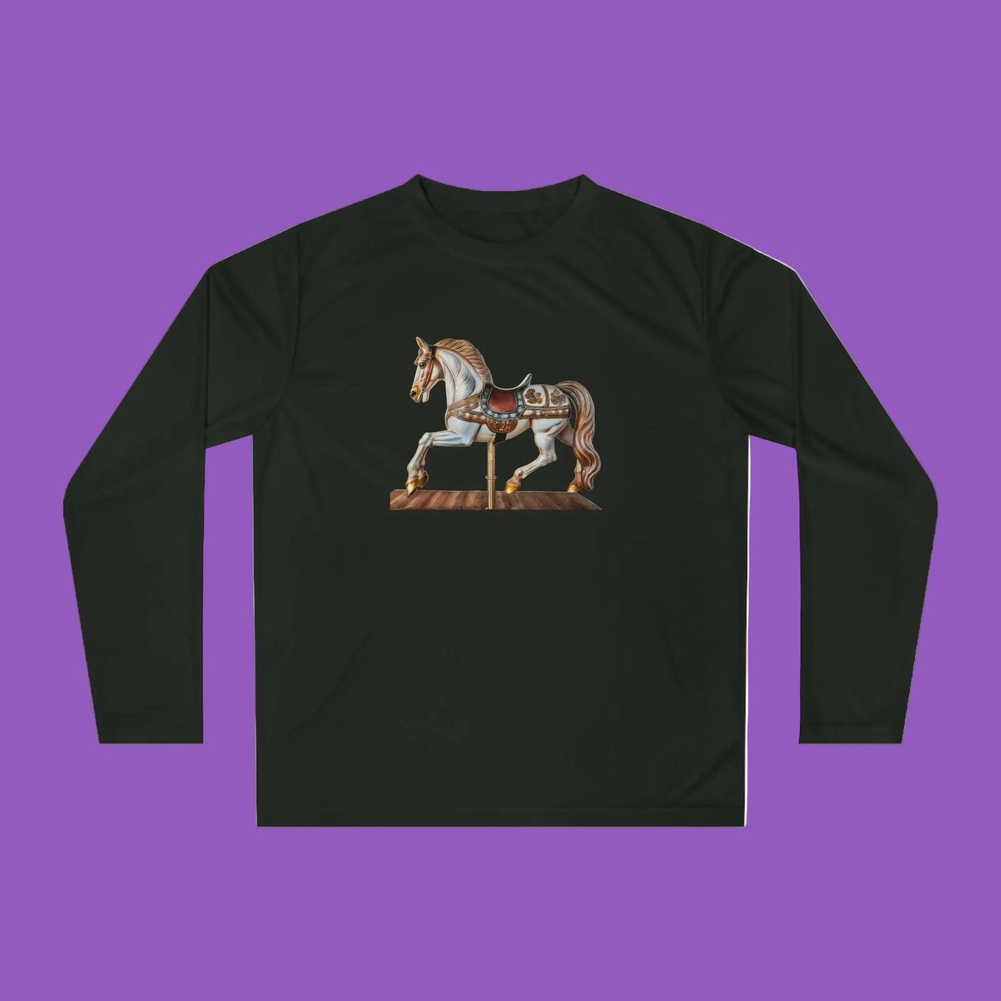 Vintage Carousel Horse Performance Shirt | Unisex Activewear