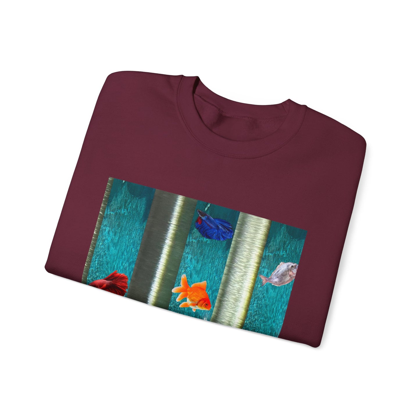 Vibrant Aquatic Sweatshirt - Cozy Outfit, Unique Gift, Everyday Comfort, Relaxing Atmosphere, Ocean Lover's Apparel