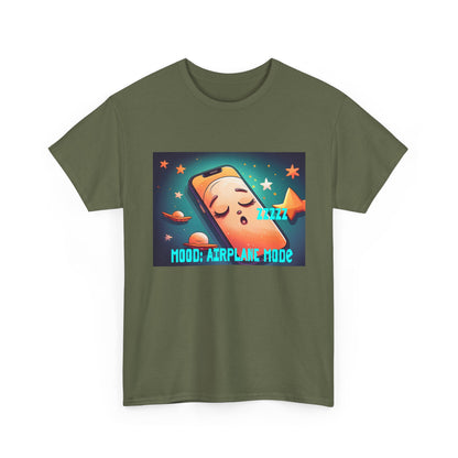 Tee Shirt - Airplane Mode Cute Phone Sleeping Design