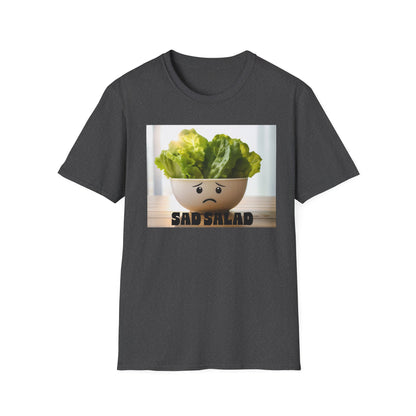 Cute T-Shirt with Sad Salad Face Design