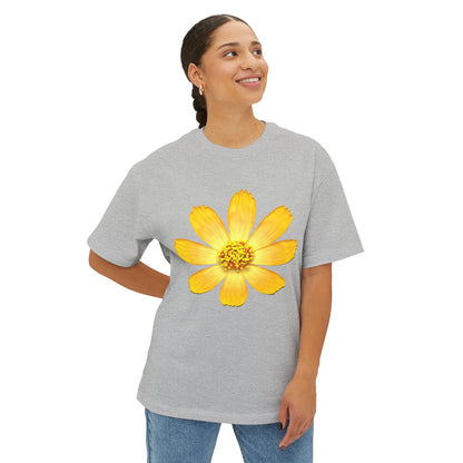 Yellow Petals Oversized Tee