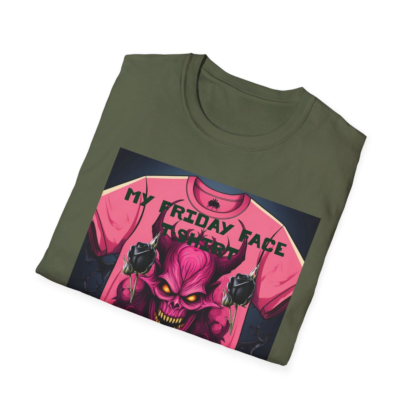 Demon Face Unisex T-Shirt - Friday Face Graphic Tee