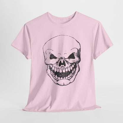 Sketched Skull Tee — Grinning Skull Graphic T-Shirt