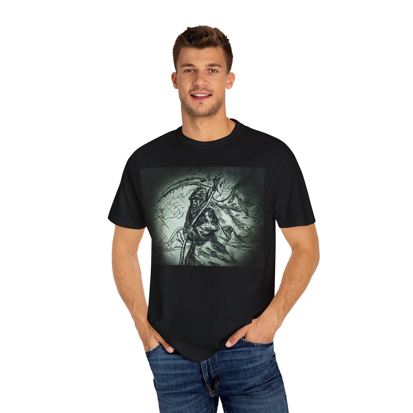 Grim Reaper Graphic T-Shirt for Halloween