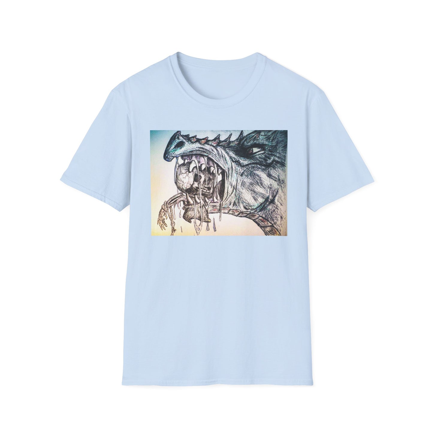 Graphic Dragon Art Unisex T-Shirt, Unique Gift for Ocean Lovers, Summer Vibes, Casual Wear, Perfect for Beach Days, Art Parties
