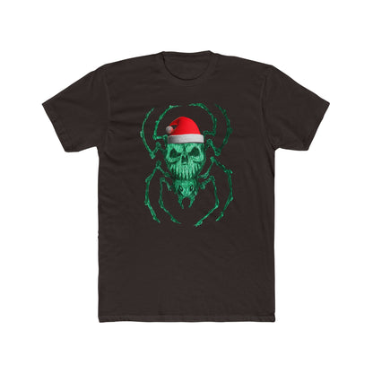 Skull Spider Tee — Festive Santa Hat Christmas Tee