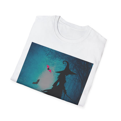 Magical Witch Art T-Shirt, Halloween Tee, Witchy Apparel, Gift for Her, Cute Graphic Shirt, Soft Unisex T-Shirt