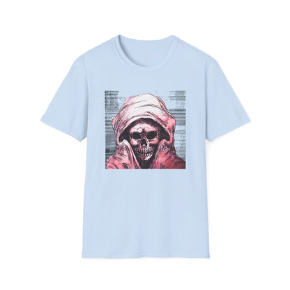 Grim Reaper Graphic Tee, Unisex Softstyle T-Shirt with Edgy Design, Halloween Apparel, Casual Streetwear, Gothic Fashion, Perfect Gift