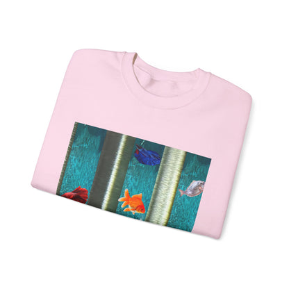 Vibrant Aquatic Sweatshirt - Cozy Outfit, Unique Gift, Everyday Comfort, Relaxing Atmosphere, Ocean Lover's Apparel