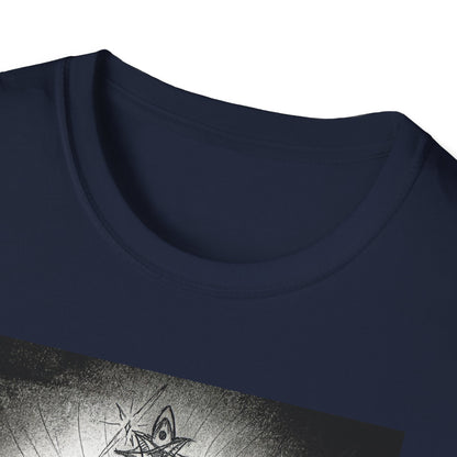 Celtic Cross Graphic Tee, Unisex Softstyle T-Shirt, Spiritual Cross Design Shirt, Casual Wear, Gift for Him/Her