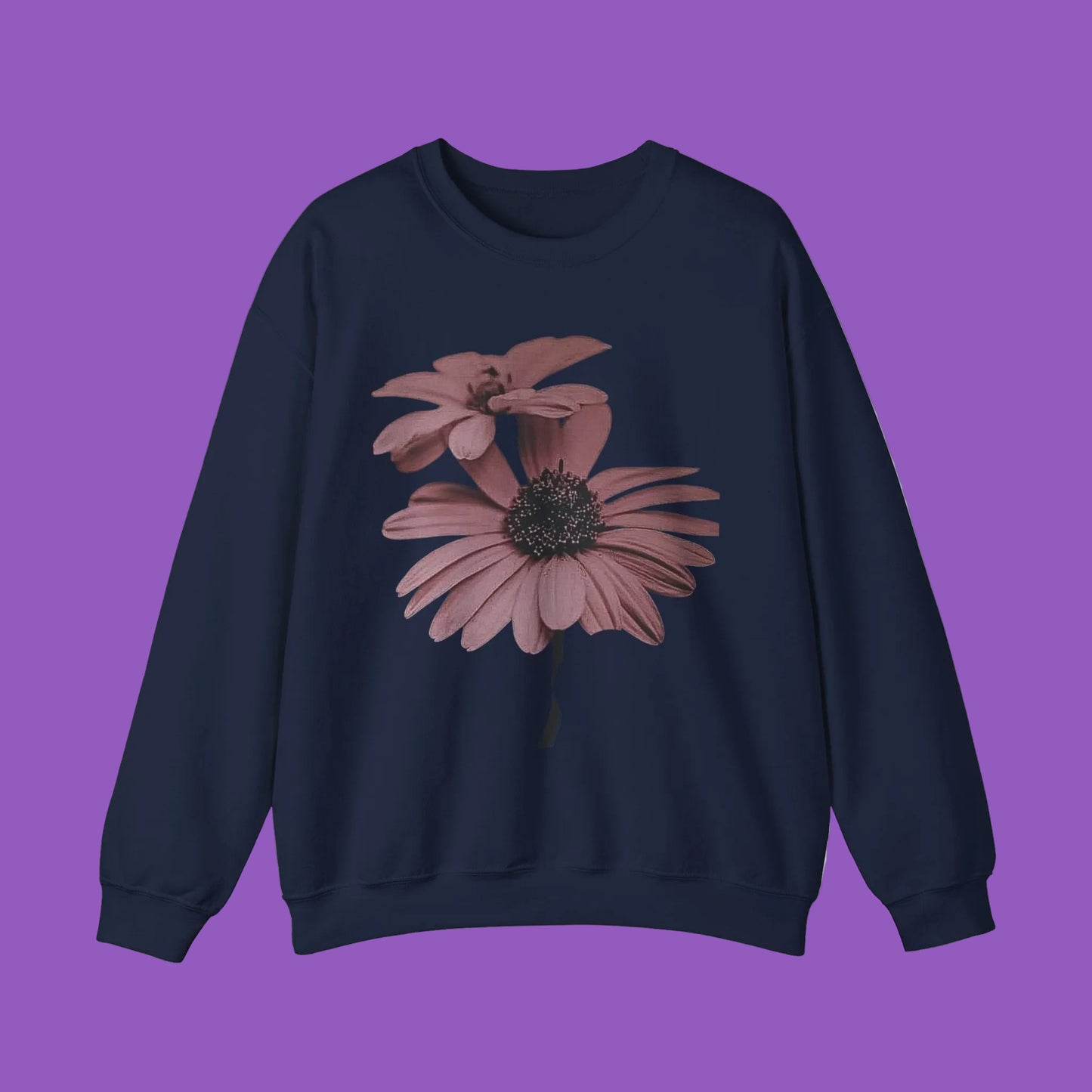 Faded Floral Crewneck Sweatshirt