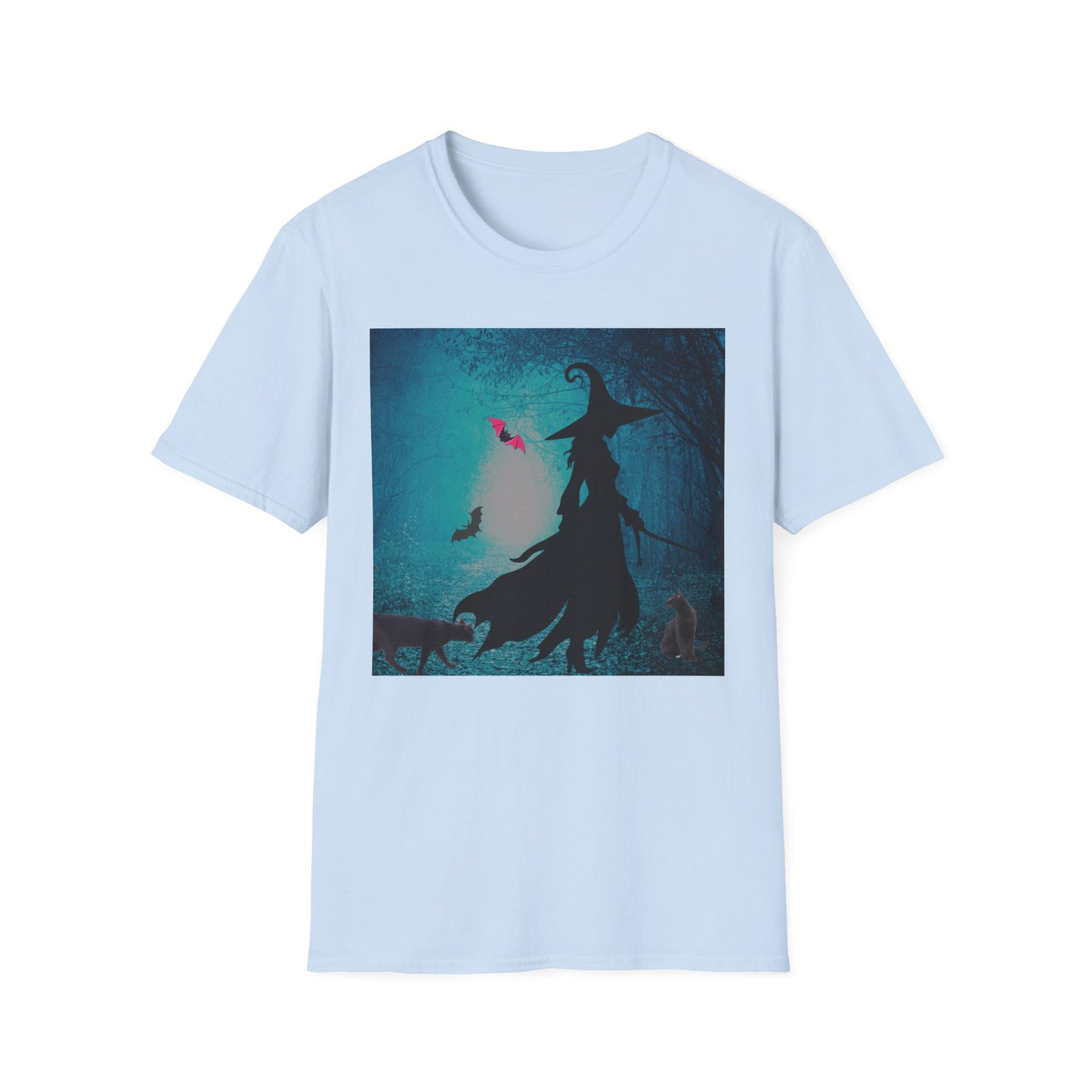 Magical Witch Art T-Shirt, Halloween Tee, Witchy Apparel, Gift for Her, Cute Graphic Shirt, Soft Unisex T-Shirt
