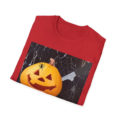 Halloween Pumpkin Horror T-Shirt, Unisex Tee, Spooky Shirt, Fall Fashion, Halloween Costume, October Celebration Gear