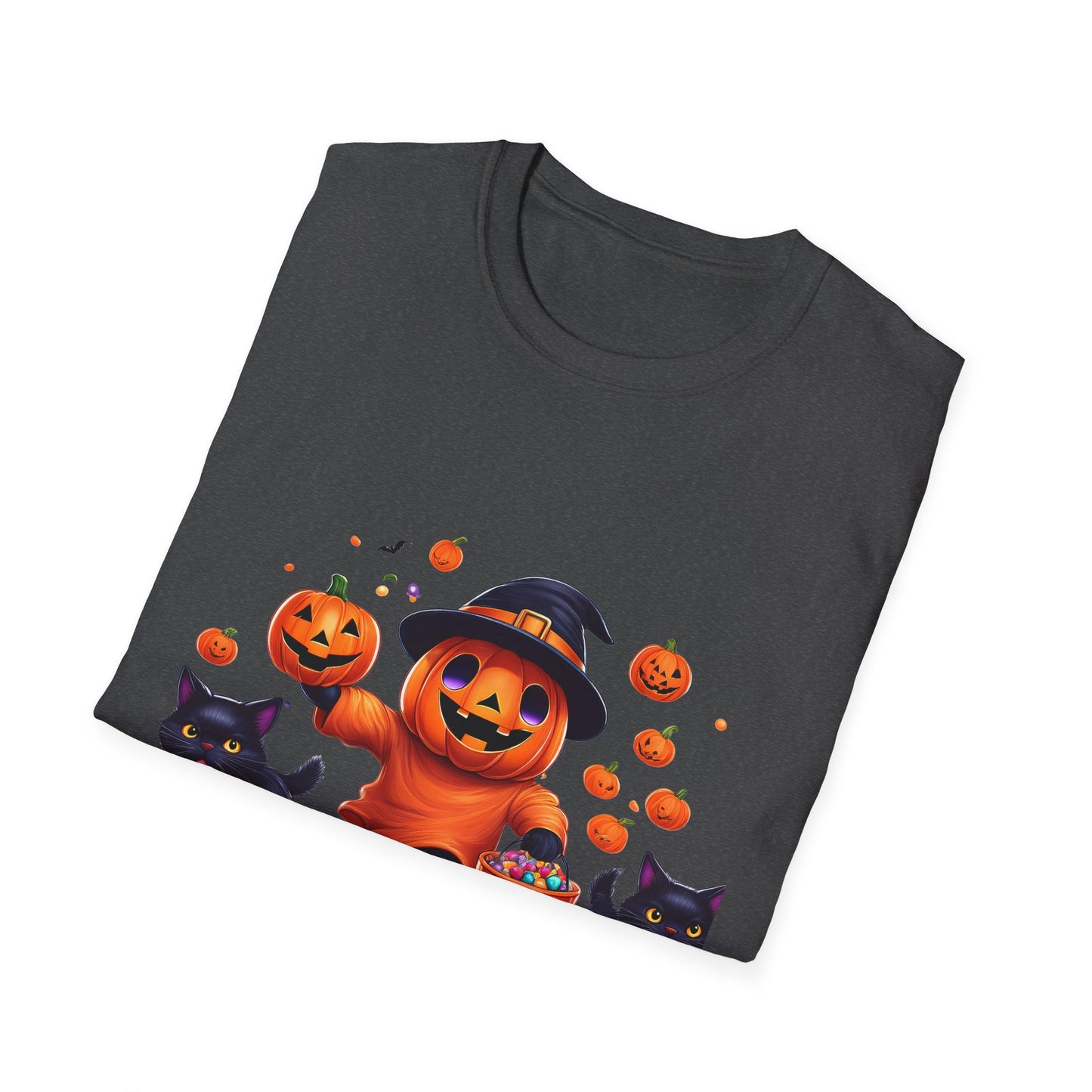 Halloween Themed T-Shirt, Perfect for Trick-or-Treating, Fall Celebrations, Graphic Tee for Cat Lovers, Unisex Costume Top, Fun Spooky [...]