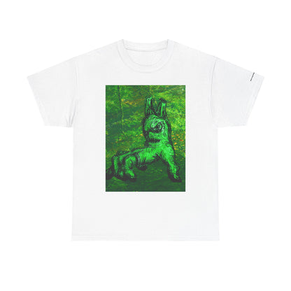 Graphic Tee — Neon Green Fantasy Art
