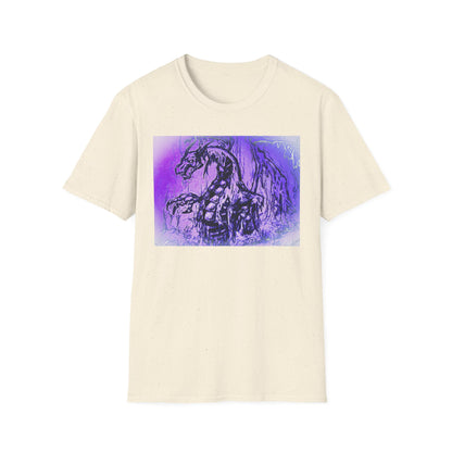 Dragon T-Shirt in Purple Tones - Unisex