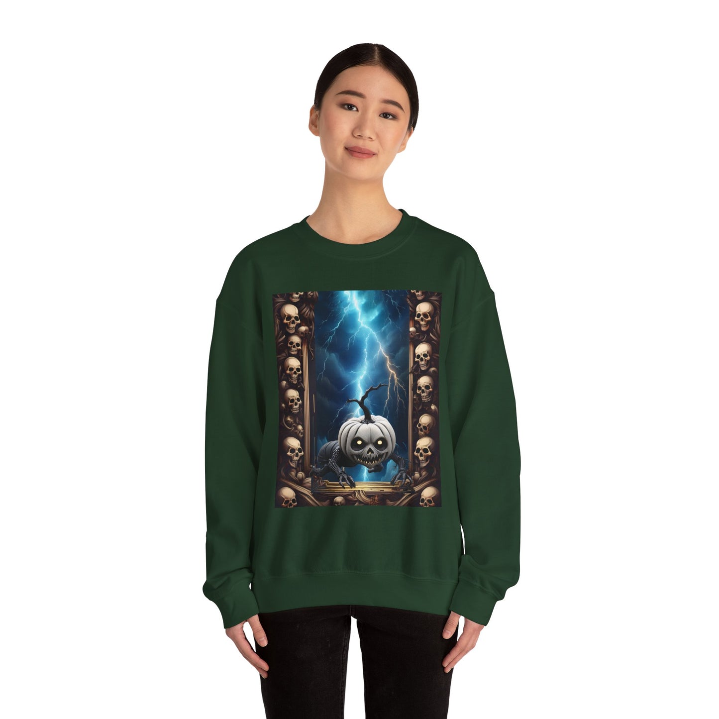 Spooky Pumpkin Sweatshirt - Unisex Heavy Blend™ Crewneck, Halloween Apparel, Cozy Fall Fashion, Casual Sweatshirt, Gifts for Halloween [...]