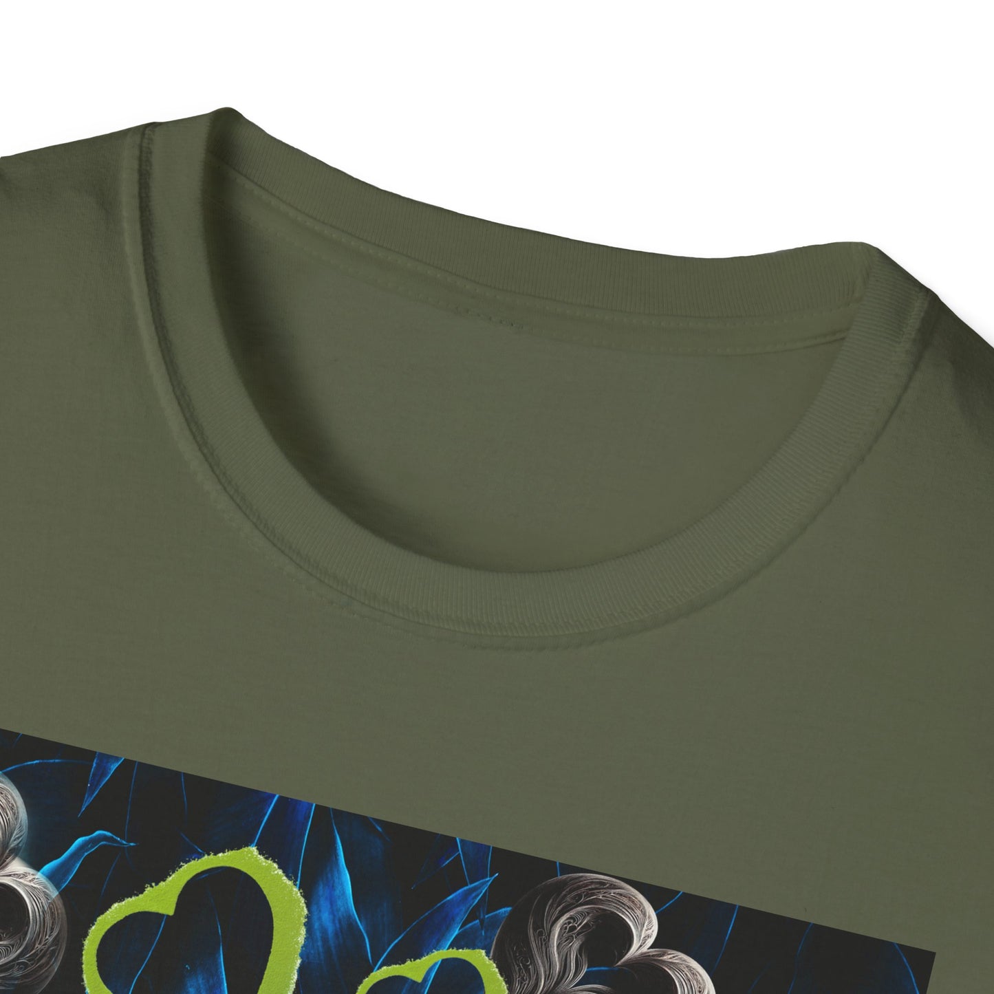 Floral Heart Unisex T-Shirt, Soft Cotton Tee, Casual Wear, Gift for Her/Him, Trendy Graphic Tee, Stylish Everyday Shirt