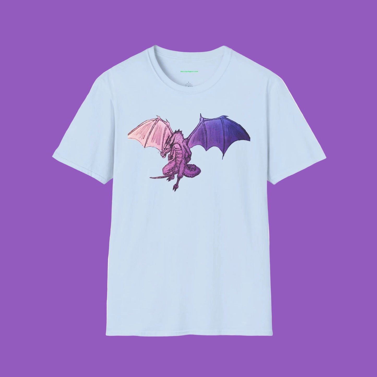 Fantasy Dragon Flight T-Shirt - Unisex Softstyle Tee