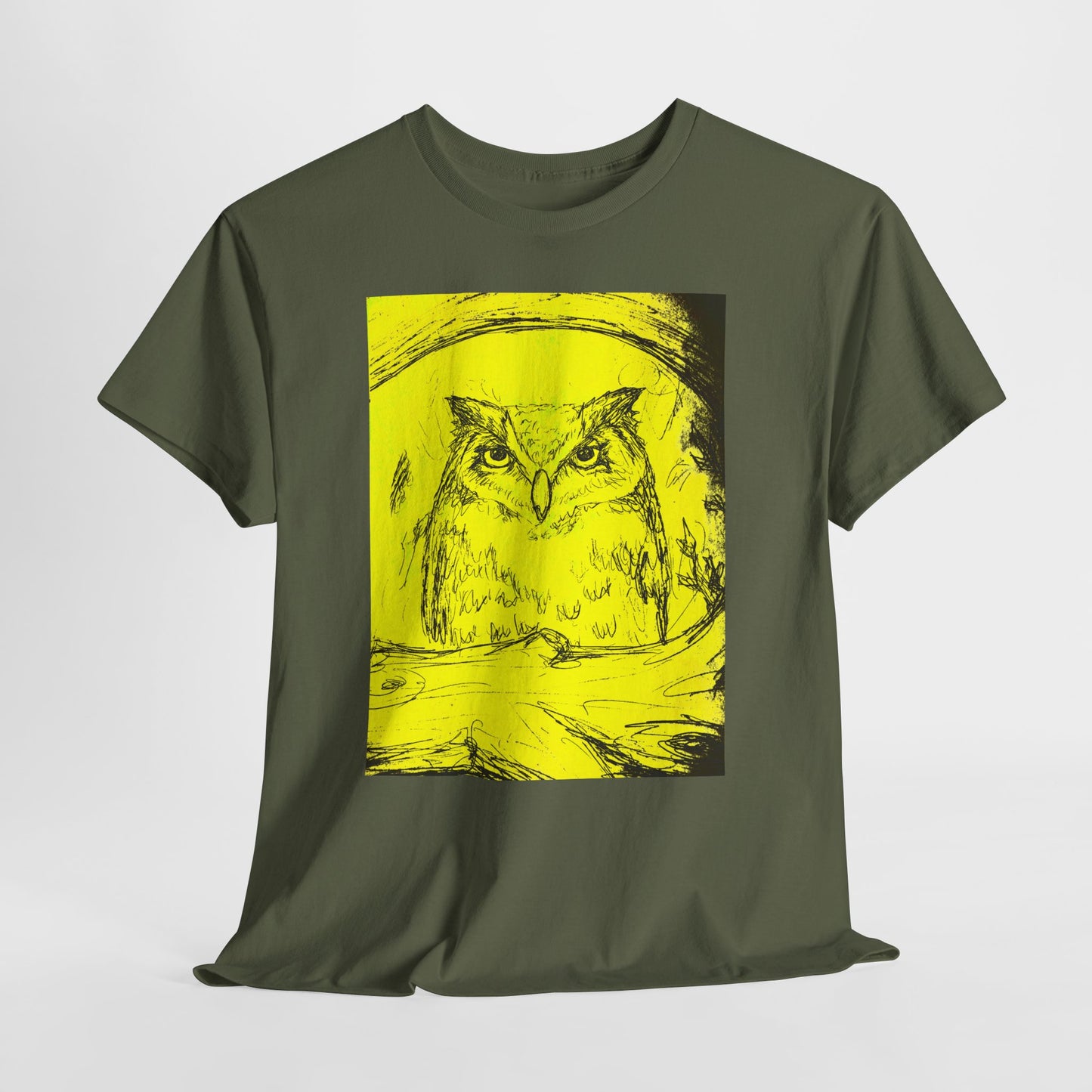 Fantasy Owl unisex  Heavy Cotton Tee
